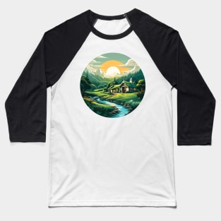 A Hobbit Hole House Baseball T-Shirt